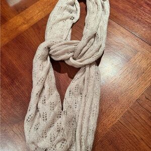 Tahari Lace Knit Scarf in Cream